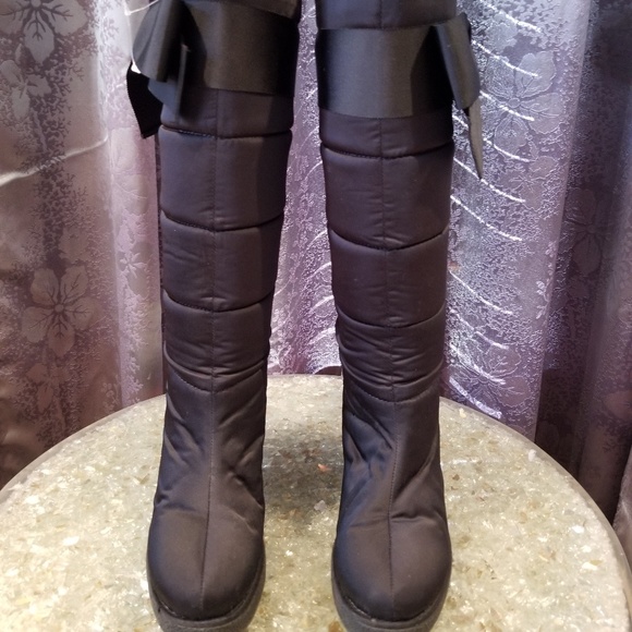 Kate Spade Cagney Bow Wedge Heel Snow Boots - Picture 3 of 4